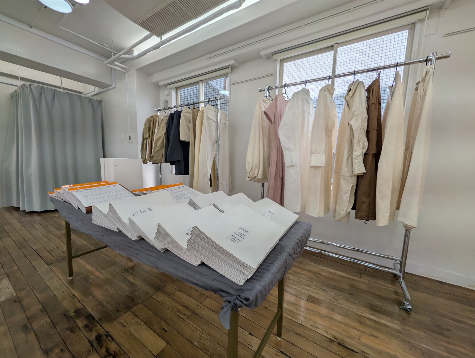 2026年3月開催の現物在庫生地展示会の会場写真 5