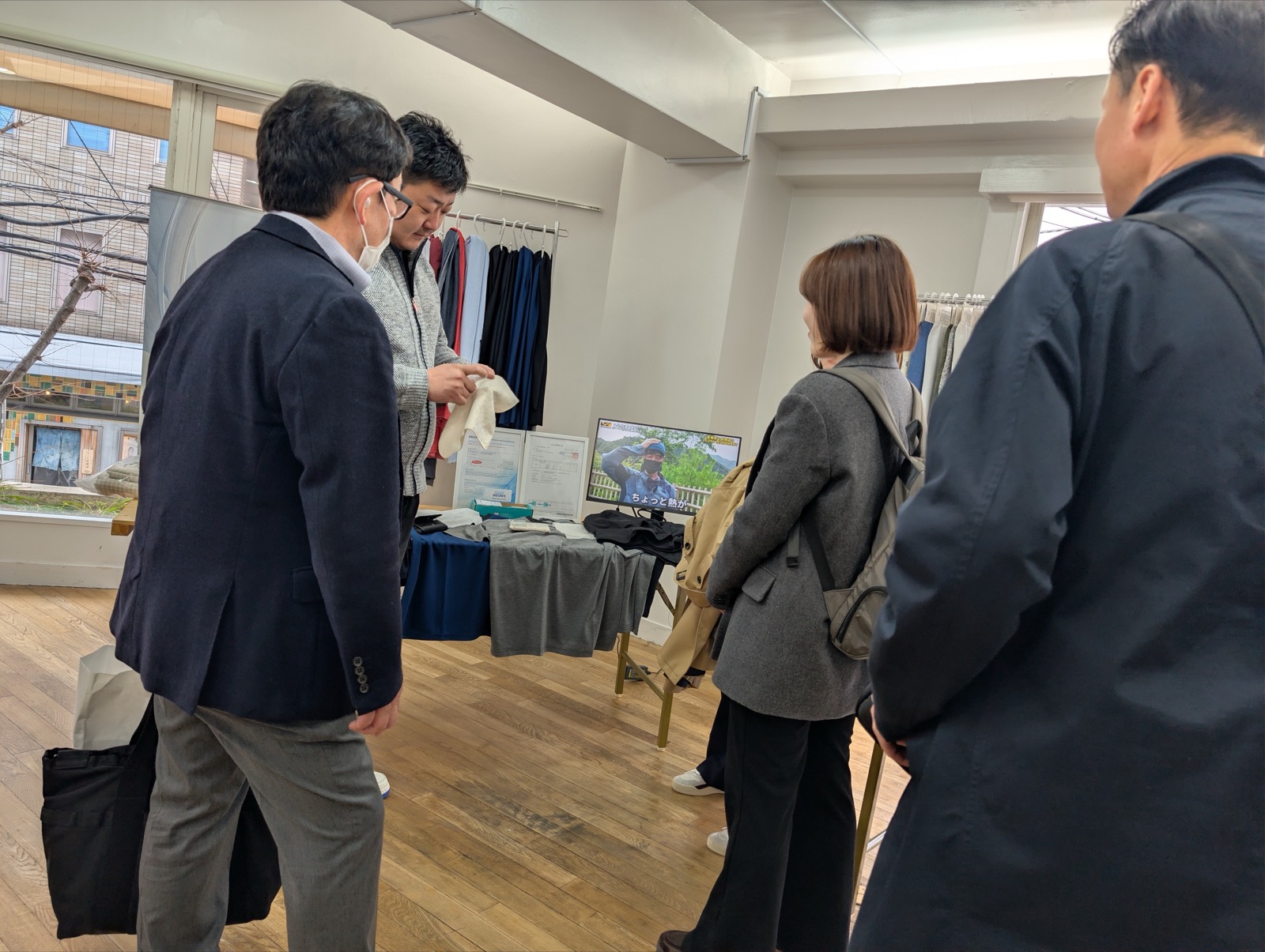 2026年3月開催の現物在庫生地展示会の会場写真 7